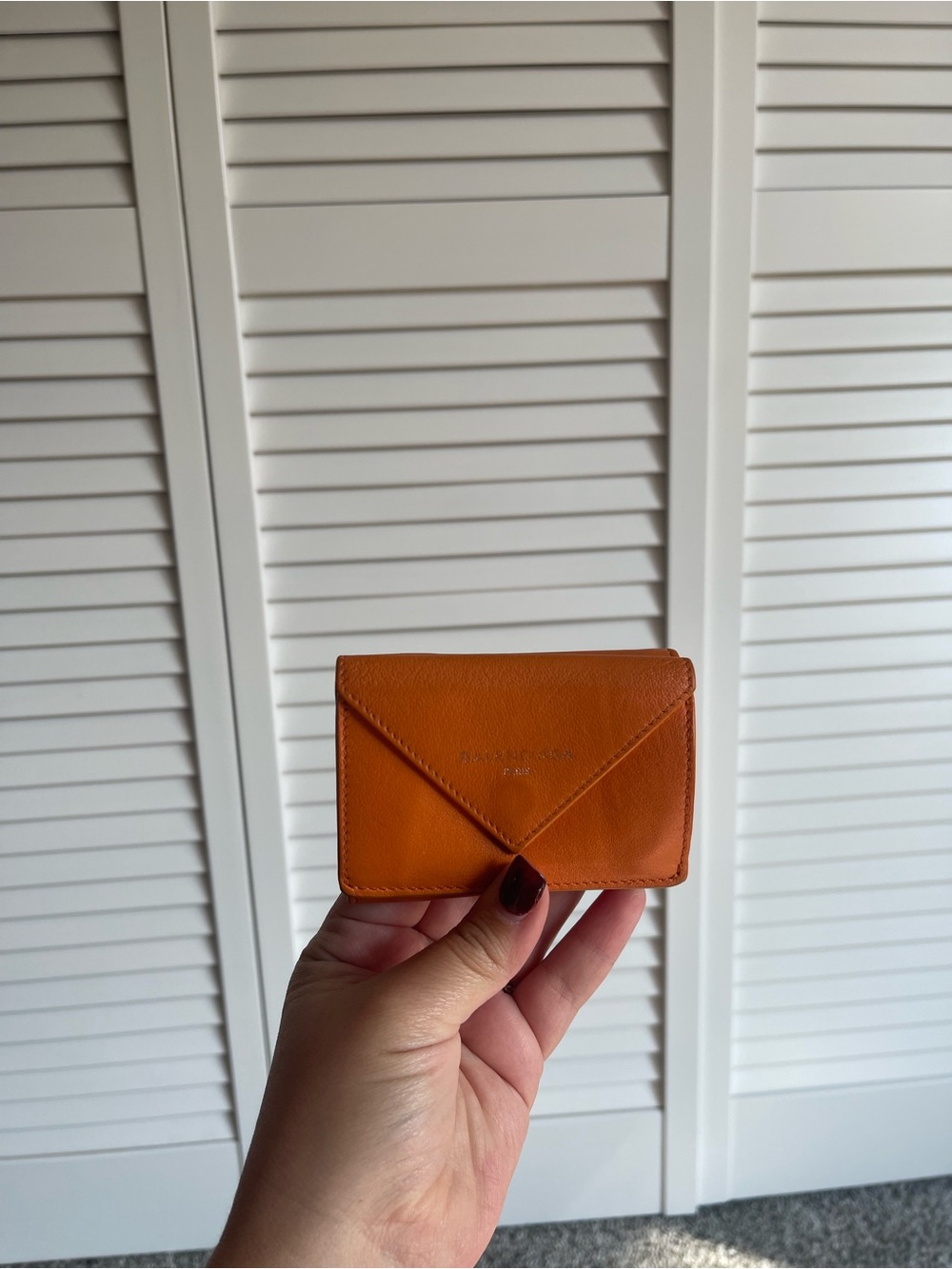 Authentic balenciaga paper mini wallet